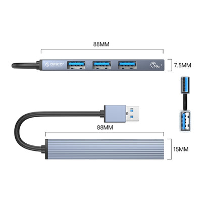 AH-A13 USB 3.0 x 1 + USB 2.0 x 3 uz USB 3.0 centrmezgla adapteris