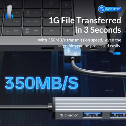 AH-A13 USB 3.0 x 1 + USB 2.0 x 3 uz USB 3.0 centrmezgla adapteris