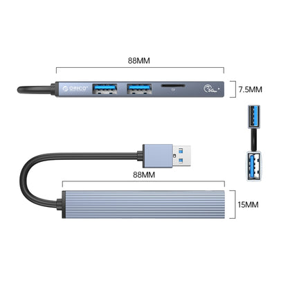 ORICO AH-A12F USB 3.0x1 + USB 2.0x2 + TF-карта - USB 3.0 HUB адаптер