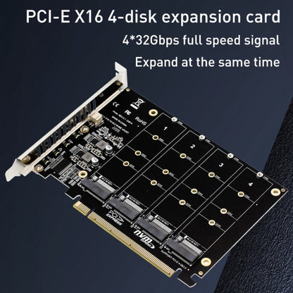 Карта массива дисков PH44 NVME с 4 дисками Карта массива с разделением сигналов PCI-E