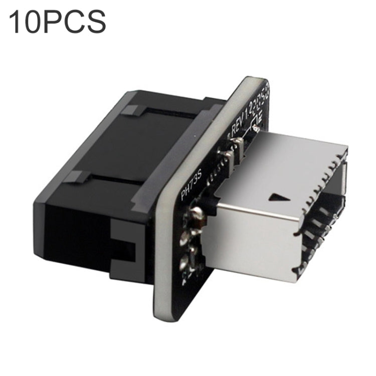 10 gab. 73S mātesplates USB 3.0 19P/20P uz E90 tipa grādu adapteris