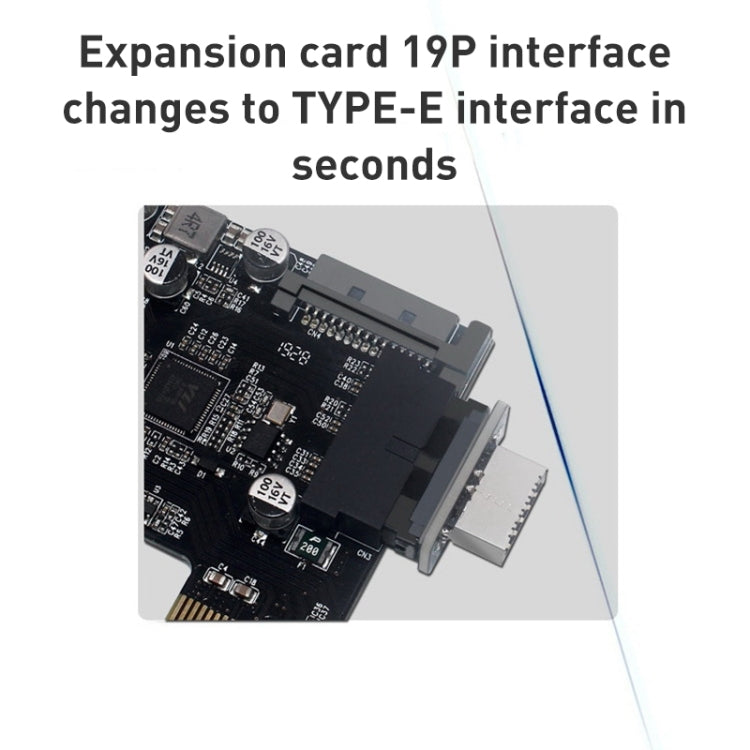 10 gab. 73S mātesplates USB 3.0 19P/20P uz E90 tipa grādu adapteris