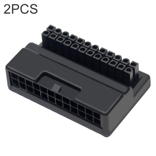 2 шт. адаптера питания ATX 24Pin 90 градусов