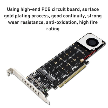 RAID-конвертер PCIe X16 - M.2 M-key NVMEx4 SSD