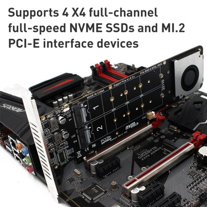 RAID-конвертер PCIe X16 - M.2 M-key NVMEx4 SSD