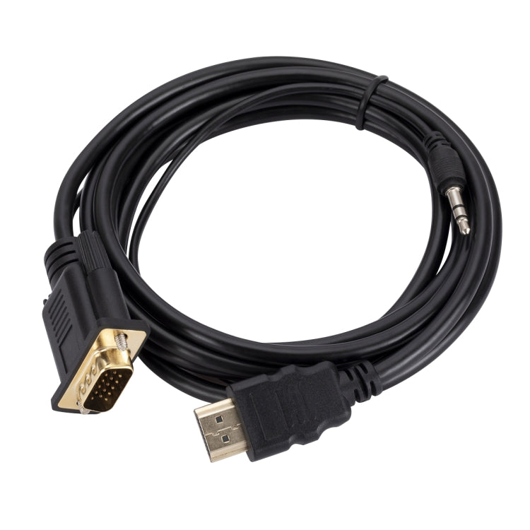 Кабель-адаптер HDMI-VGA со звуком, длина 1,8 м