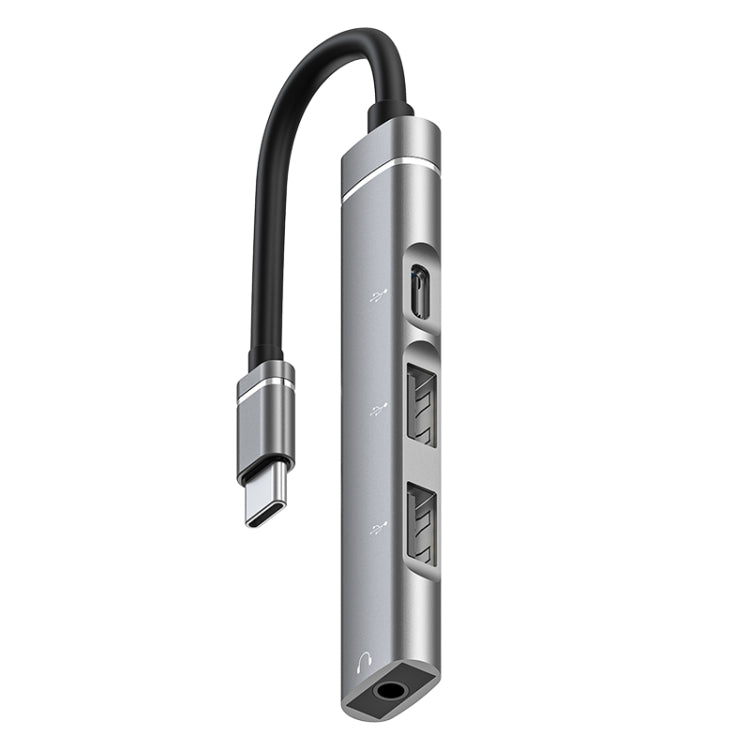 Док-станция USB-C/Type-C на 3,5 мм + 2 USB + Type-C HUB