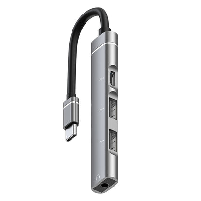 Док-станция USB-C/Type-C на 3,5 мм + 2 USB + Type-C HUB