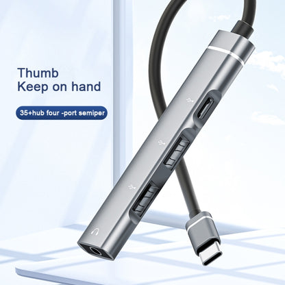 Док-станция USB-C/Type-C на 3,5 мм + 2 USB + Type-C HUB