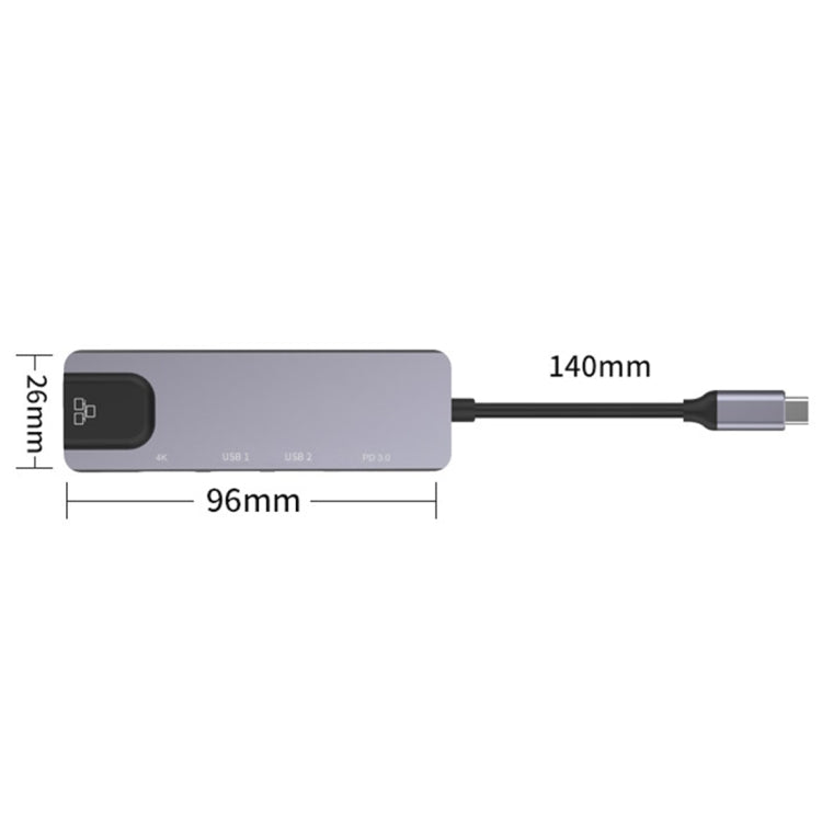 Портативная многофункциональная док-станция Onten OTN-UC920S USB-C / Type-C
