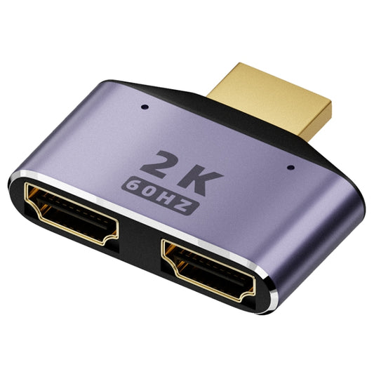 Адаптер HDMI 2 в 1 2K 60 Гц со световыми индикаторами