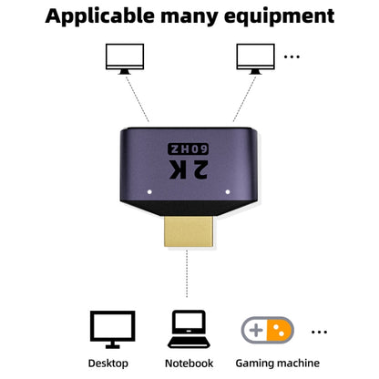Адаптер HDMI 2 в 1 2K 60 Гц со световыми индикаторами