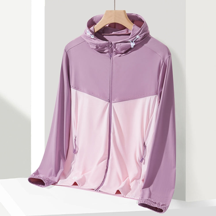 UPF40+ Men and Women Summer High Elasticity Ice Silk Sunscreen Clothing Sports Coat