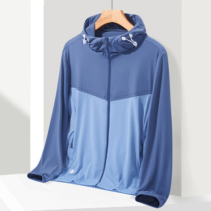 UPF40+ Men and Women Summer High Elasticity Ice Silk Sunscreen Clothing Sports Coat