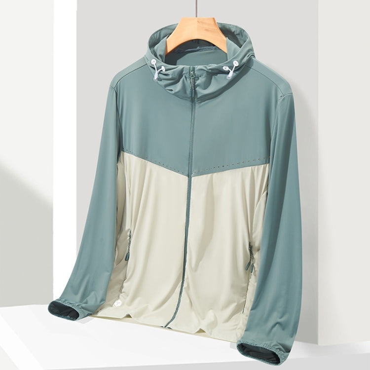 UPF40+ Men and Women Summer High Elasticity Ice Silk Sunscreen Clothing Sports Coat