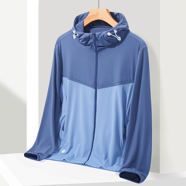 UPF40+ Men and Women Summer High Elasticity Ice Silk Sunscreen Clothing Sports Coat