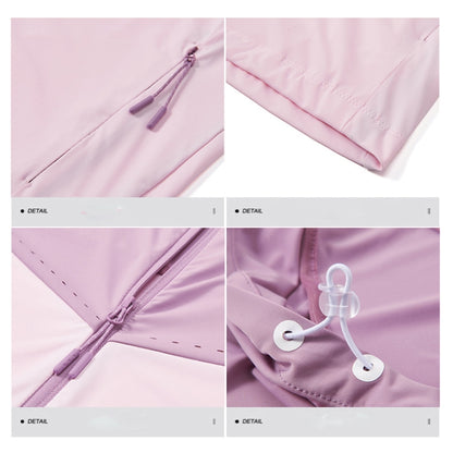 UPF40+ Men and Women Summer High Elasticity Ice Silk Sunscreen Clothing Sports Coat