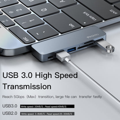 Yesido HB10 6-в-1 USB-C / Type-C порты Многофункциональная док-станция HUB адаптер