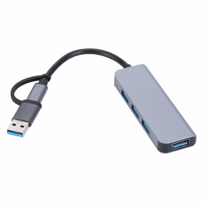 2301 4 vienā USB + USB-C/Type-C uz USB daudzfunkcionāla dokstacija HUB adapteris