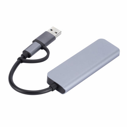 2301 4 vienā USB + USB-C/Type-C uz USB daudzfunkcionāla dokstacija HUB adapteris