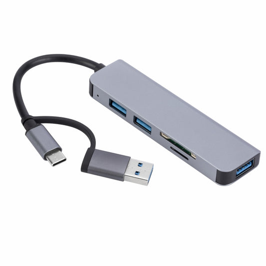 2302 5-в-1 USB+USB-C/Type-C - USB Многофункциональная док-станция-концентратор Адаптер