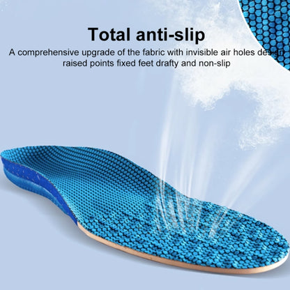 Men Shock Absorbing Sweat Absorbing Breathable Sports Insoles