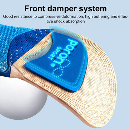 Men Shock Absorbing Sweat Absorbing Breathable Sports Insoles