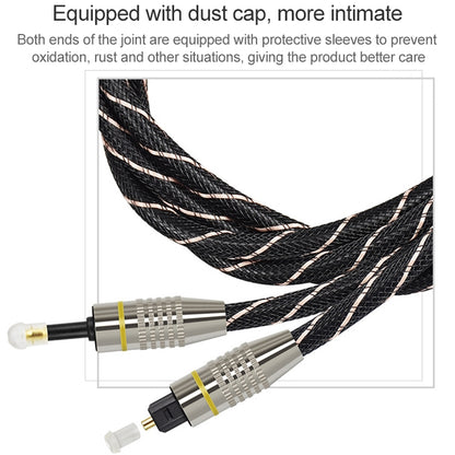 EMK Square Port to Round Port Set-top Box Digital Audio Optical Fiber Connecting Cable