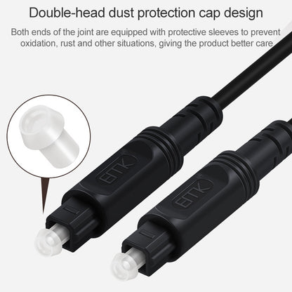 EMK Square Port to Square Port Digital Audio Speaker Optical Fiber Connecting Cable