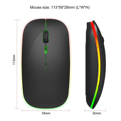 HXSJ M40 2,4 ГГц 800, 1200, 1600 точек на дюйм, цветная беспроводная мышь с регулировкой третьей передачи, с зарядкой от USB