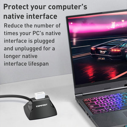 COMFAST CF-U318 1.2m High Speed USB 3.0 Extension Cable with Base