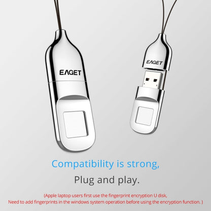 USB 2.0 Interface Metal Flash U Disk with Fingerprint Identification