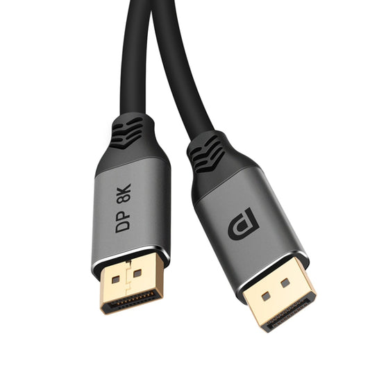 DisplayPort 1.4 vīriešu-vīriešu 8K HDR 60Hz 32.4Gbps savienojuma kabelis