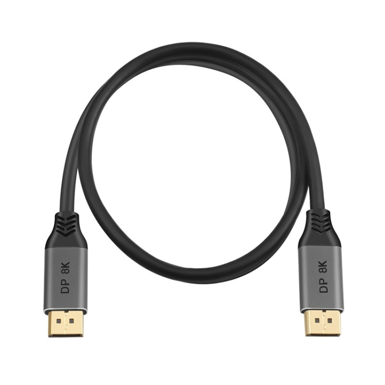 DisplayPort 1.4 vīriešu-vīriešu 8K HDR 60Hz 32.4Gbps savienojuma kabelis
