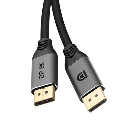 DisplayPort 1.4 vīriešu-vīriešu 8K HDR 60Hz 32.4Gbps savienojuma kabelis