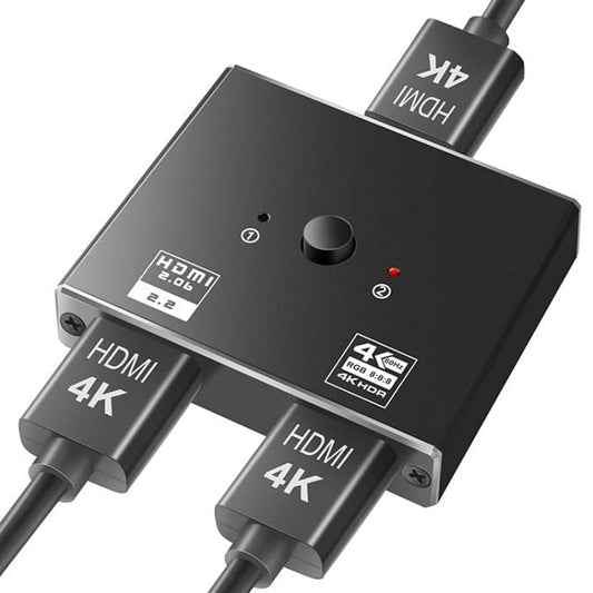 OZ 4K 60Hz 2 ieejas 1 izejas divvirzienu HDMI pārslēdzējs