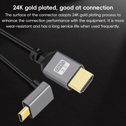 HDTV to Micro HDTV Elbow Head Spring Cable for DSLR Camera