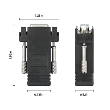Адаптер DB15 VGA (мама) на RJ45 8P (мама)