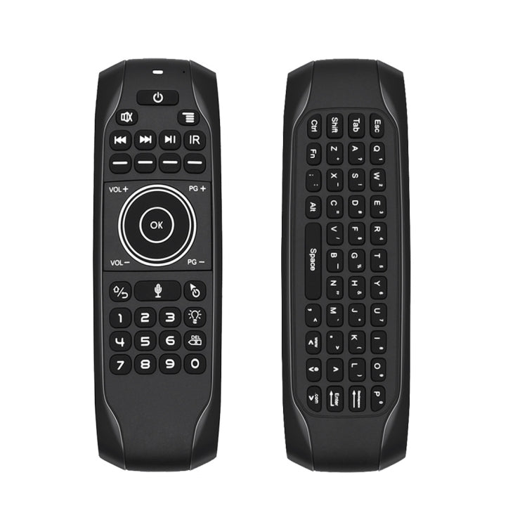 Беспроводная клавиатура G7V Pro 2,4 ГГц Fly Air Mouse со светодиодной подсветкой, пультом дистанционного управления и гироскопом для Android TV Box/ПК, поддержка интеллектуального голосового управления