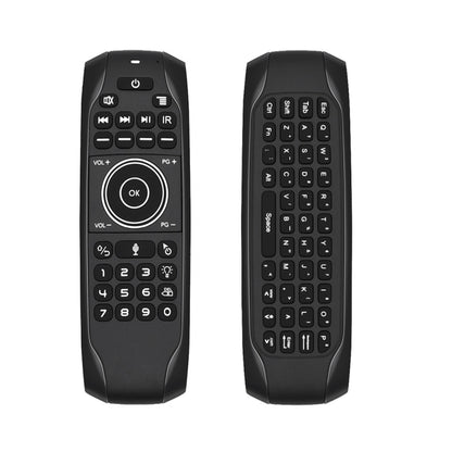 Беспроводная клавиатура G7V Pro 2,4 ГГц Fly Air Mouse со светодиодной подсветкой, пультом дистанционного управления и гироскопом для Android TV Box/ПК, поддержка интеллектуального голосового управления