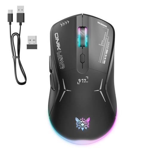 ONIKUMA CW917 RGB 4800DPI divu režīmu vadu + 2,4 GHz bezvadu pele