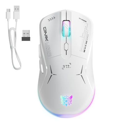 ONIKUMA CW917 RGB 4800DPI divu režīmu vadu + 2,4 GHz bezvadu pele