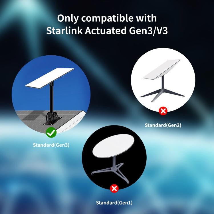 Starlink aktivētās 3. paaudzes satelīta Ethernet kabelis