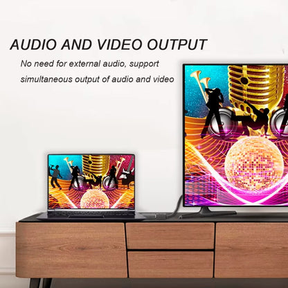 DP uz HDMI 4K HD projekcijas pārveidošanas kabelis
