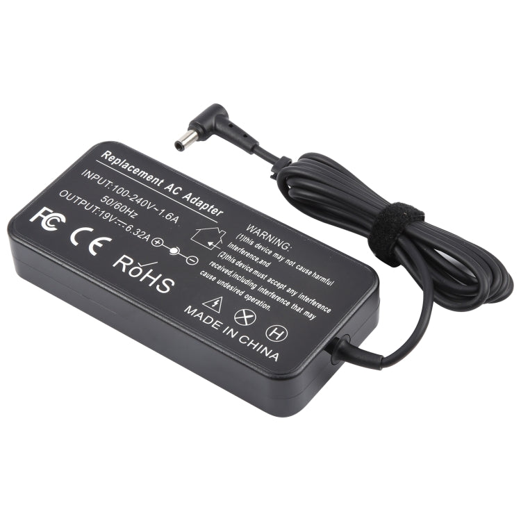 120W 19V 6.32A Laptop Notebook Power Adapter For ASUS 6.0 x 3.7mm