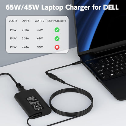 65W 19.5V 3.34A Laptop Notebook Power Adapter For Dell 7.4 x 5.0mm