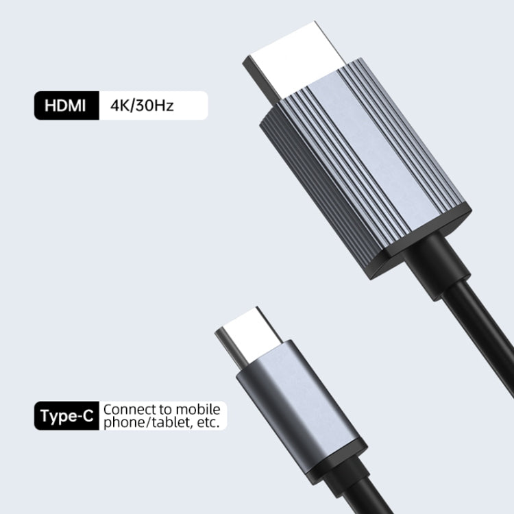 Кабель-переходник L17 USB-C / Type-C - HDMI для HD-экрана