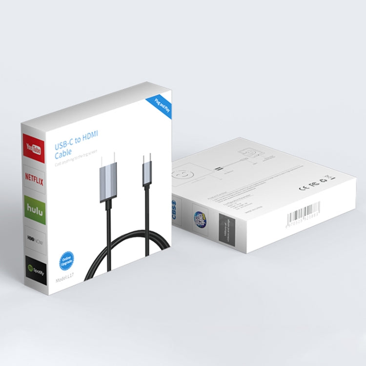 Кабель-переходник L17 USB-C / Type-C - HDMI для HD-экрана