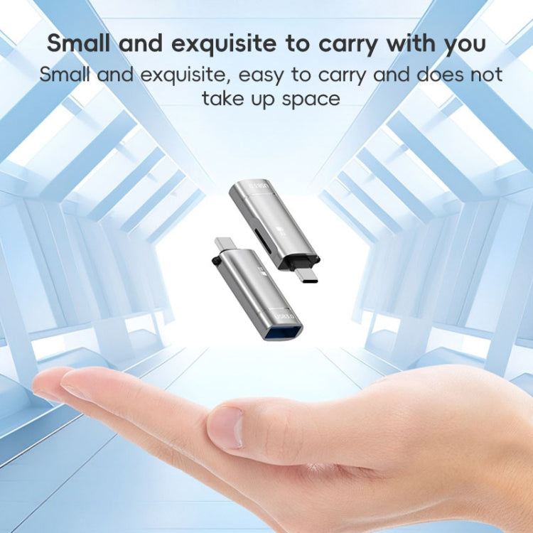 Адаптер 2 в 1 Type-C на USB и устройство чтения карт TF