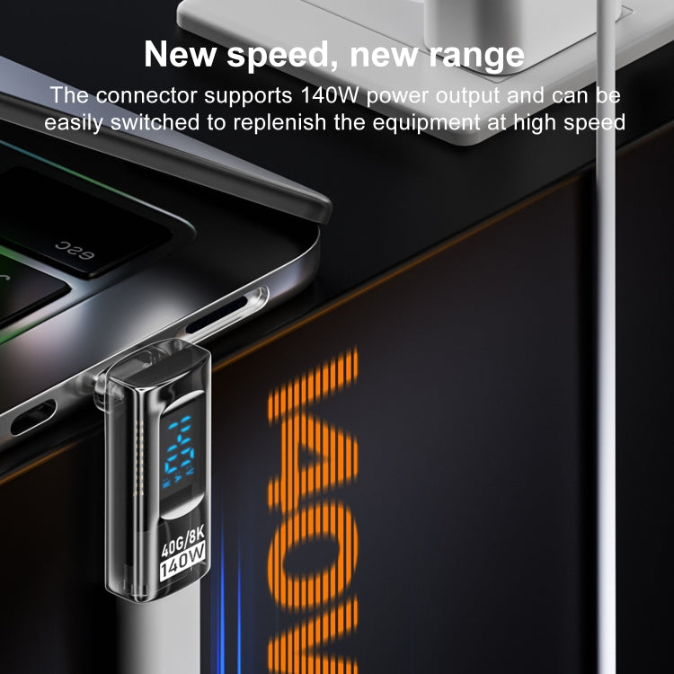 Адаптер стерео для цифрового дисплея PD 140 Вт Type-C / USB-C на Type-C / USB-C